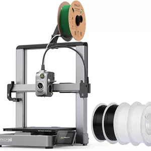 پرینتر سه بعدی Creality Hi(A) به همراه بسته فیلامنت PLA 1.75mm مشکی، سفید و مشکی و سفید
