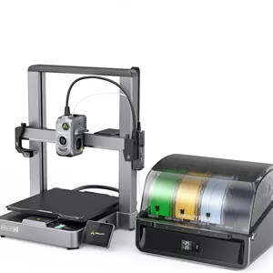 پرینتر سه بعدی چند رنگی Creality Hi Combo با CFS، مونتاژ شده 95%، سرعت بالای 500mm/s، تراز خودکار، خواندن خودکار فیلامنت، فریم تمام فلزی 260x260x300mm