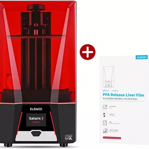 پرینتر سه بعدی ELEGOO Saturn 3 12K MSLA و فیلم رهاساز PFA 2.0 ELEGOO (بسته 3 عددی)
