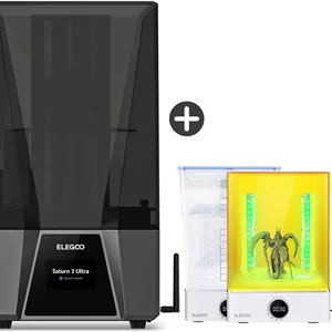 پرینتر سه بعدی ELEGOO Saturn 3 Ultra 12K MSLA و بسته نرم افزاری ایستگاه شستشو و کیور ELEGOO Mercury XS