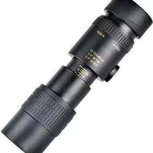 تلسکوپ تک چشمی HD 10-300x40 حرفه ای، تلسکوپ زوم تک چشمی با قدرت بالا، تلسکوپ HD قابل حمل برای گردشگری، کمپینگ، تجهیزات شکار، تماشای پرندگان و شکار (تک چشمی)