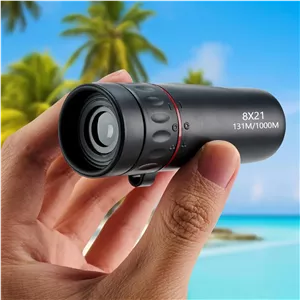 تلسکوپ تک چشمی فشرده HD با قدرت بالا، تلسکوپ تک چشمی 16x52، تلسکوپ زوم اپتیکال دوگانه برای تلفن همراه، منشور BAK4 برای تماشای پرندگان، کمپینگ، مسافرت، کنسرت