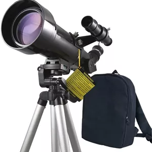 تلسکوپ شکستی مدل 70mm با سه پایه قابل تنظیم