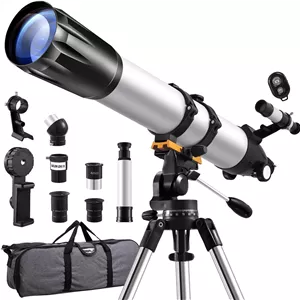 تلسکوپ شکستی مدل 90mm با فاصله کانونی 900mm