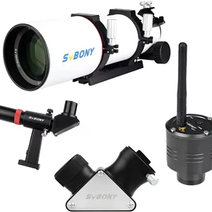 دوربین تلسکوپ وای فای SC311 با سنسور رنگی CMOS مدل IMX662 به همراه تلسکوپ SV550 80mm، آینه دی الکتریک 90 درجه 1.25 اینچی، یابنده زاویه راست SV182، کیت ترکیبی برای عکاسی از ماه