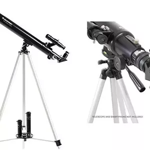تلسکوپ شکستنی سلسترون PowerSeeker 50 AZ به همراه آداپتور پایه تلفن هوشمند 1.25 اینچی - لحظات کشف خود را ثبت کنید