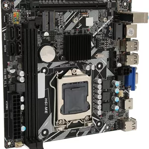 مادربرد دسکتاپ Zunate LGA1155، مادربرد H61ME LGA 1155 Mini ITX، رابط NVME M.2 VGA HD، مادربرد استخراج کامپیوتر PCIe 16X برای رایانه شخصی گیمینگ