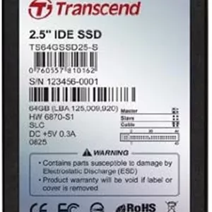 درایو حالت جامد داخلی 64 گیگابایتی Transcend 2.5 اینچی IDE (فلش MLC)