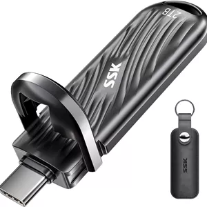 درایو SSD اکسترنال USB با ظرفیت 2 ترابایت و سرعت تا 2000 مگابایت بر ثانیه، درایو حالت جامد اکسترنال Type-C مموری استیک USB 3.2 Gen 2X2 آلیاژ روی مناسب برای آیفون 15/16 پرو ProRes مک/WTG/اندروید