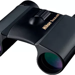 دوربین دوچشمی نیکون Trailblazer 10x25، جمع و جور، ضد آب و ضد مه (مشکی)(بازسازی شده)