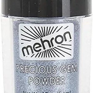 پودر اکلیلی драгоценный камък Mehron، 4.8 گرم | رنگ های ابریشمی و درخشان، سایه چشم پودری براق | برای صورت، بدن و ناخن | افزایش شدت، بهبود ظاهر و ایجاد جلوه ای چشمگیر (یاقوت کبود)