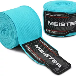 بانداژ دست نیمه کشی 180 اینچی Meister برای هنرهای رزمی ترکیبی و بوکس (جفت)