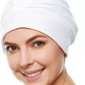 کلاه شنا جافیوست مناسب بانوان، کلاه شنا پلی استر با آستر لاتکس و طرح دار، مناسب آقایان و بزرگسالان، کلاه شنا مناسب موهای بلند، 1 عدد