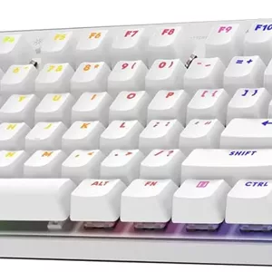 کیبورد گیمینگ بی‌سیم Logitech G PRO X TKL LIGHTSPEED، طراحی فوق‌العاده قابل حمل Tenkeyless، نورپردازی RGB با LIGHTSYNC، کلیدهای PBT، سوییچ‌های لمسی (GX Brown)، طرح‌بندی US INTL - سفید