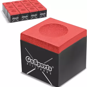 گچ چوب بیلیارد پریمیوم GoSports - بسته 12 عددی - گچ چوب بیلیارد - مشکی، آبی، قرمز یا سبز