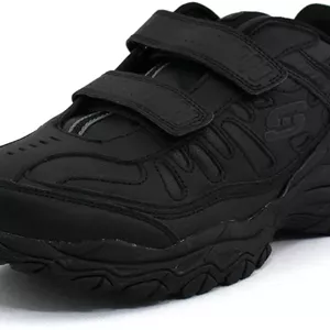 کفش ورزشی مردانه اسکیچرز مدل Afterburn M. Fit Strike، مشکی، سایز 42 EU X-Wide