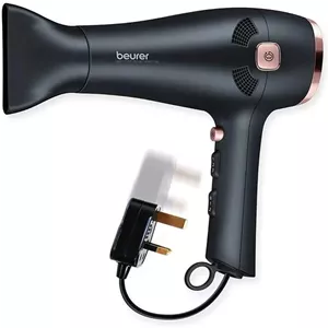 سشوار حرفه ای BEUrer Style Pro Hc55 با سیم جمع کن | سشوار 2000 وات با عملکرد یون یکپارچه | نازل باریک | پخش کننده حجم | 3 تنظیم حرارت | 2 تنظیم سرعت