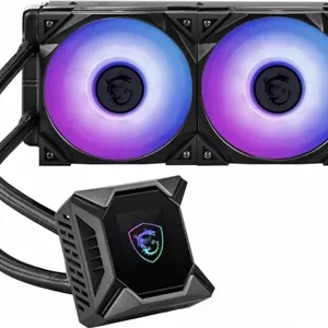 خنک کننده مایع پردازنده MSI MPG CORELIQUID K240 AIO، رادیاتور 240 میلی متری با صفحه نمایش LCD 2.4 اینچی، فن دوگانه 120 میلی متری TORX Fan 4.0 با نورپردازی ARGB قابل کنترل | CORELIQUID-K240