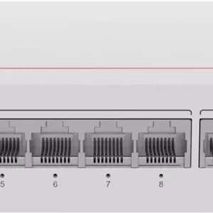 سوییچ HUAWEI S110-8P2ST، دارای 8 پورت 10/100/1000BASE-T، PoE ، 1 پورت GE SFP، 1 پورت 10/100/1000BASE-T، برق AC، آداپتور برق | S110-8P2ST