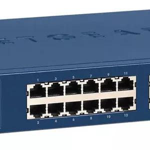 سوئیچ هوشمند گیگابیتی Netgear GS724T ProSAFE، پهنای باند 52 گیگابیت بر ثانیه، حالت های فورواردینگ Store-&-Forward، دارای 24 پورت RJ-45، 2 پورت گیگابیتی SFP، زمان MTBF 567,680 ساعت، قابل نصب در رک | NG-GS724T-400EUS