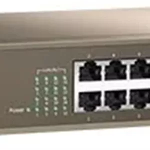 سوئیچ رکمونت 16 پورت اترنت سریع IP COM با سرعت 3.2 گیگابیت بر ثانیه و محافظت 6000 ولت در برابر منبع تغذیه | F1016