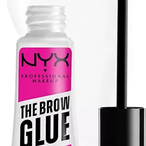 ژل حالت دهنده ابرو با ماندگاری بالا NYX Professional Makeup، ماندگاری 16 ساعته، فرمول وگان، نمای نهایی طبیعی، برس اپلیکاتور، رنگ: شفاف (01)