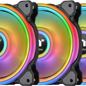 فن رادیاتور ترمالتیک Riing Quad 14RGB نسخه TT Premium، بسته 3 عددی - فن کیس - مشکی | CL-F089-PL14SW-A