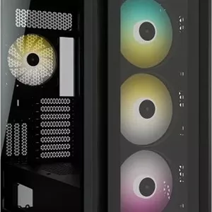 کیس کامپیوتر فول تاور ATX کرسیر iCUE 7000X RGB با شیشه حرارت دیده، دارای 4 فن SP140 RGB از پیش نصب شده، پشتیبانی از رادیاتور تا 360 میلی‌متر و 12 فن 120 میلی‌متری، مشکی | CC-9011226-WW
