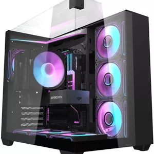 کیس گیمینگ دارک‌فلش مدل TH285 رنگ مشکی
