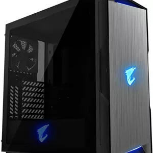 کیس کامپیوتر GIGABYTE AORUS C300 GLASS GB-AC300G، Mid Tower، Mini-ITX/M-ATX/ATX، مشکی | AC300G-ATX