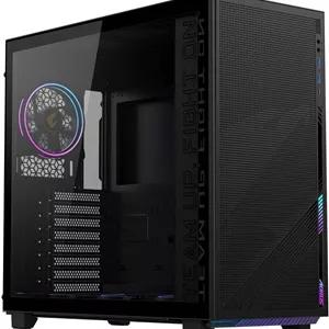 کیس کامپیوتر GIGABYTE AORUS C400 GLASS، پشتیبانی از Mini ITX، Micro ATX و ATX، نورپردازی RGB، فیلترهای گرد و غبار، نصب عمودی کارت گرافیک، مشکی | AC400G-ATX