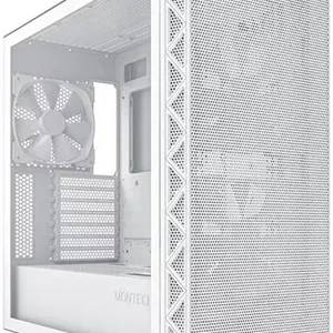 کیس کامپیوتر مید تاور ATX مونتک AIR 903 BASE، دارای 3 فن 140 میلی‌متری PWM از پیش نصب شده، پشتیبانی از رادیاتور تا 360 میلی‌متر، پنل جلویی مشبک، نصب عمودی کارت گرافیک، سفید | AIR-903-BASE-WHITE