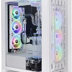 کیس کامپیوتر ترمال‌تیک مدل CTE T500 TG ARGB رنگ سفید