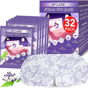 ماسک چشم بخار XPCARE بسته 32 عددی برای خشکی چشم، ماسک چشم گرم خواب SPA، ماسک چشم گرم یکبار مصرف برای سیاهی دور چشم، پف چشم، تسکین خستگی و استرس چشم (اسطوخودوس)