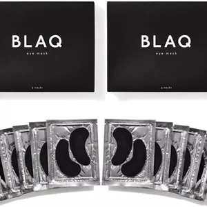 ماسک زیر چشم حاوی زغال فعال BLAQ با هیدروژل - رفع پف و تیرگی دور چشم، آبرسان طبیعی و ضد چروک - بسته 2 عددی 5 تایی