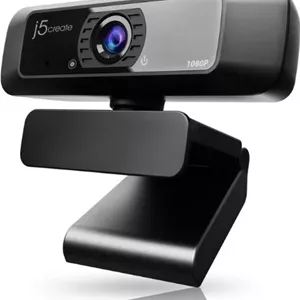 وب‌کم USB HD مدل JVCU100 با چرخش 360 درجه، کیفیت 1080p با 30 فریم در ثانیه، میکروفون داخلی و گیره مناسب برای سه‌پایه