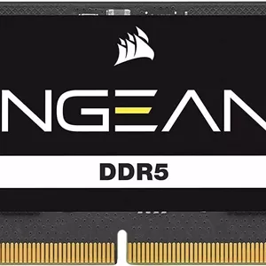 حافظه رم لپ تاپ کرسیر Vengeance با ظرفیت 16 گیگابایت (1x16GB) DDR5 SO-DIMM، سرعت تست شده 4800MT/s، تاخیر CAS 40-40-40-77، ولتاژ 1.1، 262 پین، بدون بافر، رتبه بندی سرعت PC4 38400، مشکی | CMSX16GX5M1A4800C40