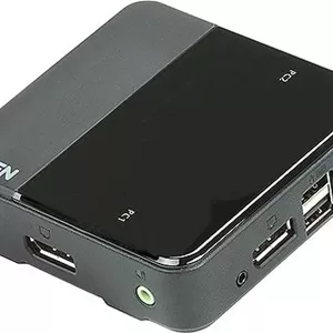 سوئیچ KVM دو پورت USB 4K DCI DP/Audio آتن - مشکی | CS782DP