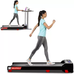 تردمیل زیر میزی PowerMax Fitness Walkpad-2 مناسب برای استفاده خانگی | موتور 3.0 اسب بخار، شیب دستی 2%، سیستم جذب شوک، تحمل وزن 110 کیلوگرم