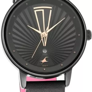 ساعت مچی زنانه Fastrack مدل Ruffles Collection با صفحه مشکی - 6206NL02/NP6206NL02