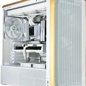 کامپیوتر گیمینگ ColdFusion - پردازنده AMD Ryzen 9 9900X با 12 هسته و 24 رشته، کارت گرافیک NVIDIA RTX 5090 با 32 گیگابایت حافظه، 64 گیگابایت رم DDR5 با فرکانس 6000 مگاهرتز، 1 ترابایت SSD Gen 5، منبع تغذیه 1000 وات Gold، خنک کننده مایع 360 میلی متری، Wi-FiBT