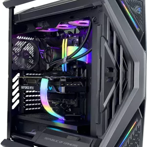 کامپیوتر گیمینگ هایپریون - Intel Core Ultra 9 285K با 24 هسته و 24 رشته، NVIDIA RTX 5090 با 32 گیگابایت حافظه، 64 گیگابایت رم DDR5 با فرکانس 6000 مگاهرتز، 2 ترابایت SSD Gen 5، منبع تغذیه 1000 وات 80 Plus، خنک کننده مایع 360 میلی متری، Wi-FiBT