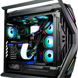 کامپیوتر گیمینگ هایپریون - Intel Core Ultra 9 285K با 24 هسته و 24 رشته، NVIDIA RTX 5090 LC با 32 گیگابایت حافظه، 64 گیگابایت رم DDR5 با فرکانس 6000 مگاهرتز، 2 ترابایت SSD Gen 5، منبع تغذیه 1200 وات پلاتینیوم، خنک کننده مایع 360 میلی متری، Wi-FiBT، Thunderbolt™ 4
