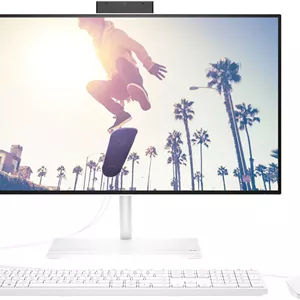 کامپیوتر همه کاره HP 24-cb1021nh باندل، صفحه نمایش 23.8 اینچی FHD بدون لمس، پردازنده Intel Core i5 1235 G7، رم 8 گیگابایتی، SSD 256 گیگابایتی، گرافیک Intel Iris Xe، کیبورد و ماوس سیمی سفید، Free DOS، سفید | 6P0E3EA