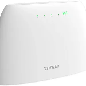روتر وای فای 3G/4G LTE N300 تندا مدل 4G03، کنترل والدین، اتصال تا 32 دستگاه، سرعت وای فای 300 مگابیت بر ثانیه در فرکانس 2.4 گیگاهرتز، پشتیبانی از استاندارد 802.11b/g/n، تک بانده | 4G03