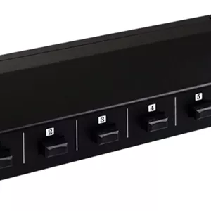 Morelian B028 سوئیچ باکس آمپلی فایر و بلندگو 2 ورودی 8 خروجی، دستگاه توزیع بلندگوی 8 کاناله، انتخاب دستی مستقل سوئیچ بلندگو
