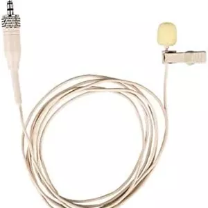 میکروفون یقه‌ای مینیاتوری جایگزین برای فرستنده بدنه سنهایزر SK 300 G4-RC، اتصال قفل پیچی 3.5 میلی‌متری، رنگ برنزه
