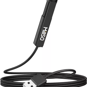 میکروفون USB کامپیوتر MillSO، میکروفون کندانسور 360 درجه همه جهته با کابل 1.45 متری برای کامپیوتر، لپ تاپ، PS5، PS4، پادکست، مصاحبه، اسکایپ، آواز و ضبط