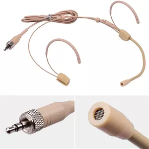میکروفون هدست خازنی Fawoonu با فیش قفل‌شو 3.5 میلی‌متری سازگار با فرستنده بی‌سیم Sennheiser