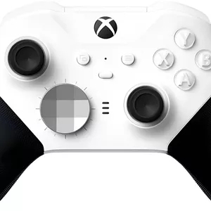 دسته بازی بی سیم Microsoft Xbox Elite Series 2 Core، روکش لاستیکی سرتاسری، بلوتوث، جوی استیک های با قابلیت تنظیم کشش، جک هدفون 3.5 میلی متری، عمر باتری تا 40 ساعت، سفید | 41K-00002
